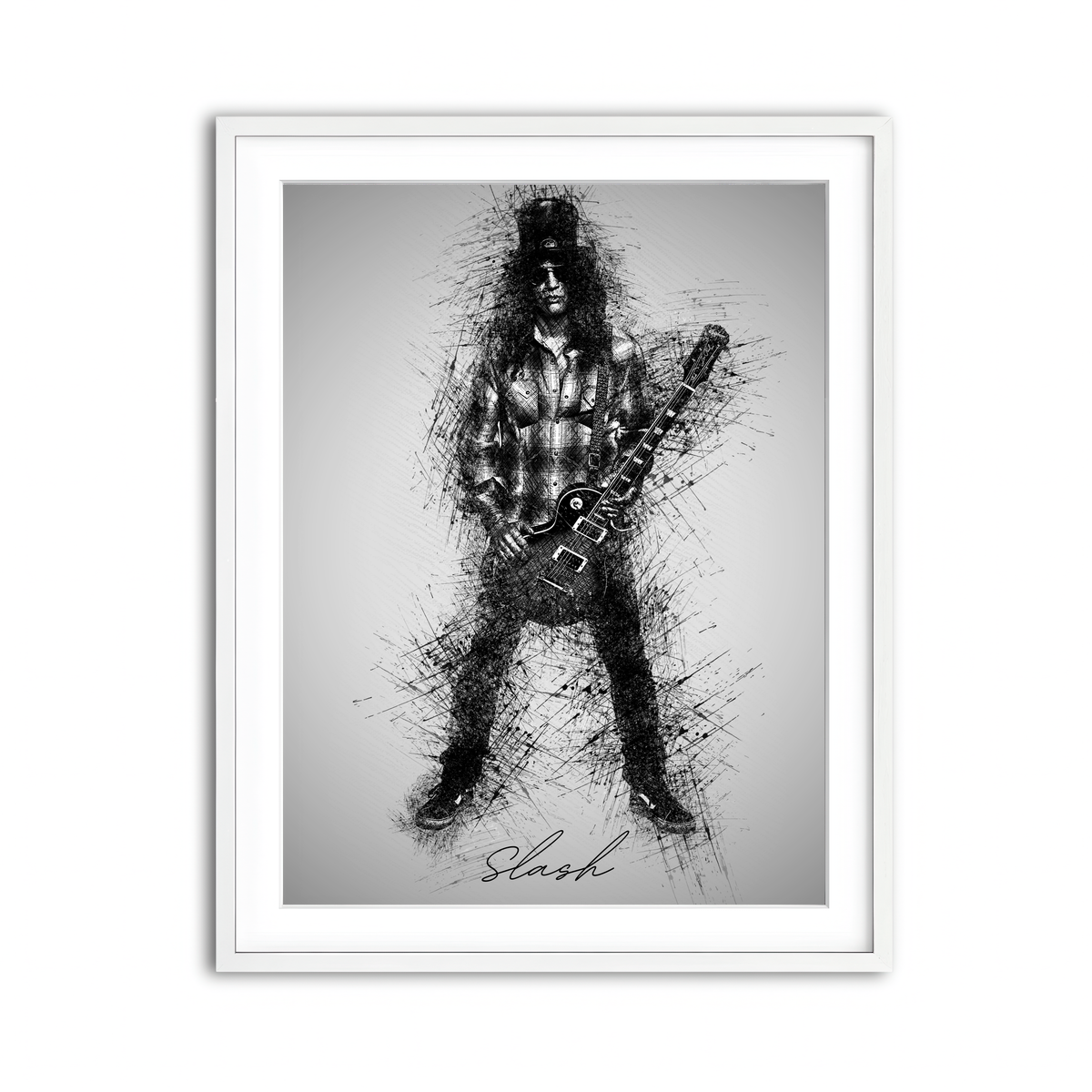 Framed Print 3x4 White