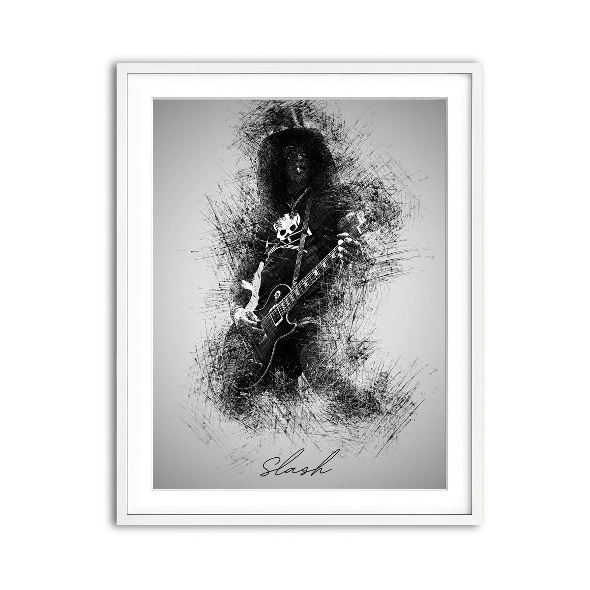 Framed Print 3x4 White