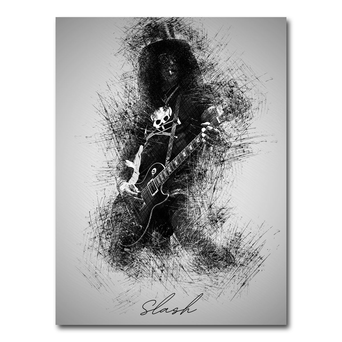 AUTO-MOCKUP WHITE | Slash With Cig | 1 Piece | Gallery Wrap Canvas | group=3x4