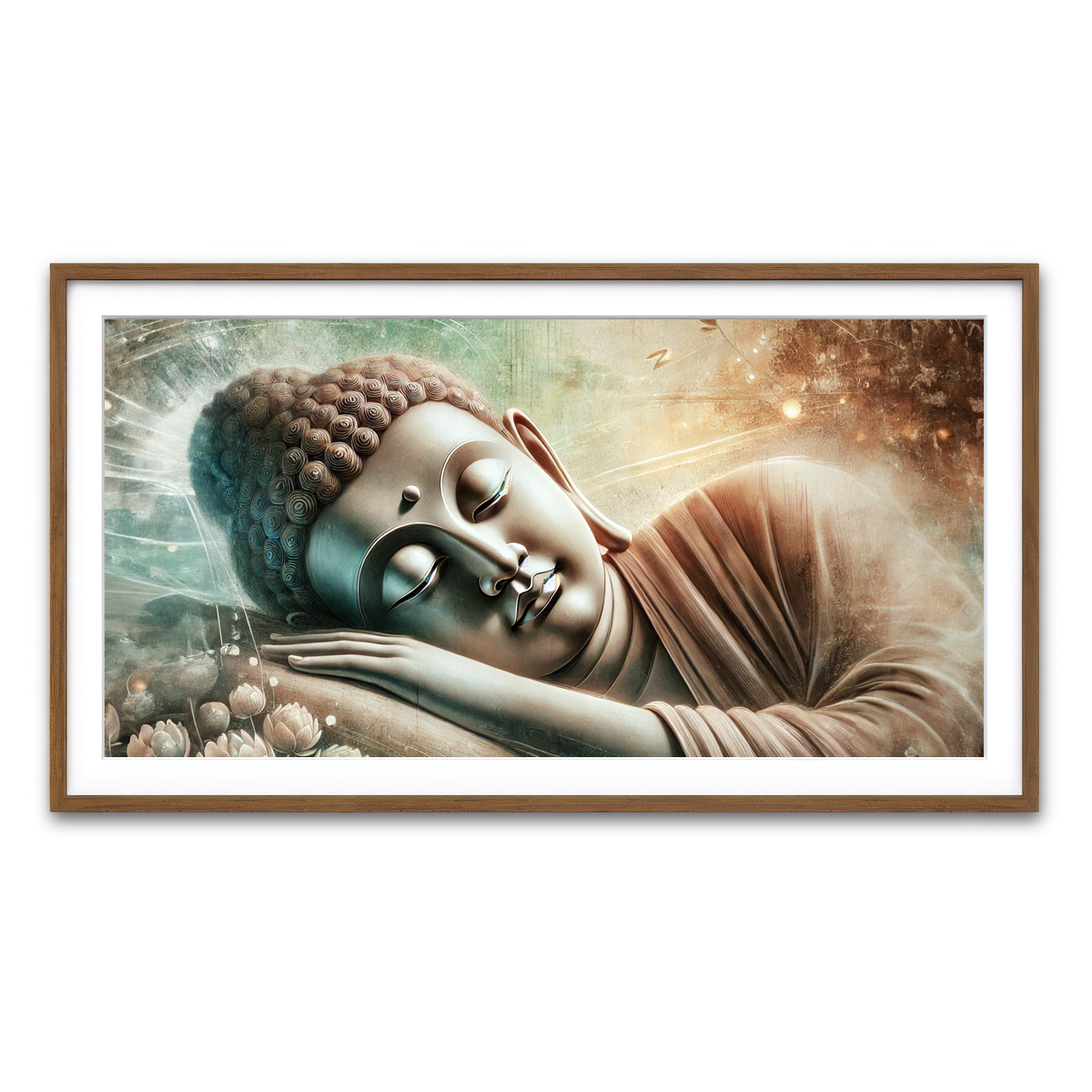 Framed Print 2x1 Walnut