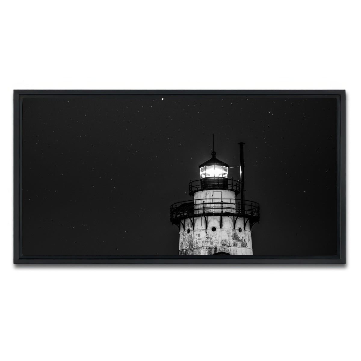 AUTO-MOCKUP WHITE | Sleepy Hollow Lighthouse | 1 Piece | Black Framed Canvas | group=2x1