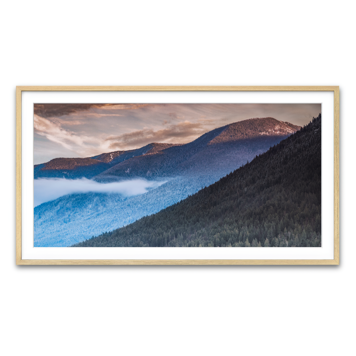 Framed Print 2x1 Natural