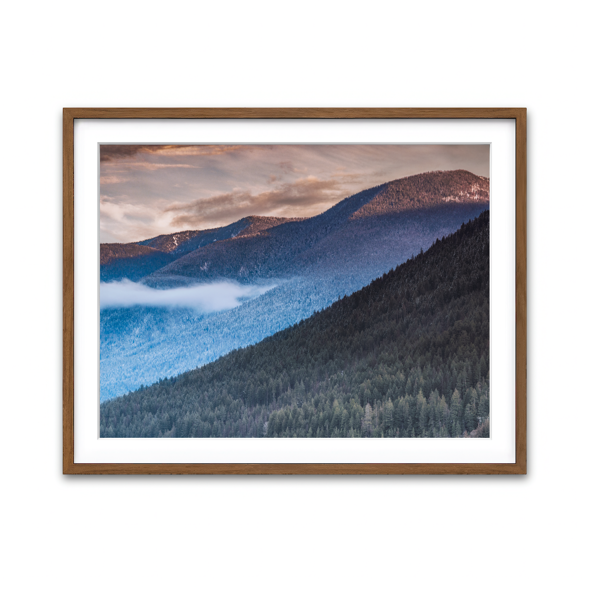 Framed Print 4x3 Walnut