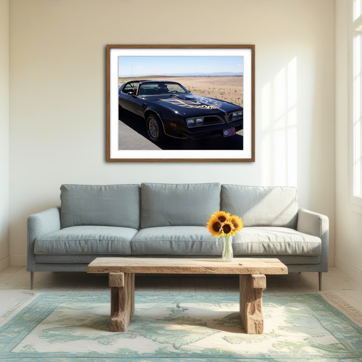AUTO-MOCKUP ROOM | Smokey Trans Am Wall Art