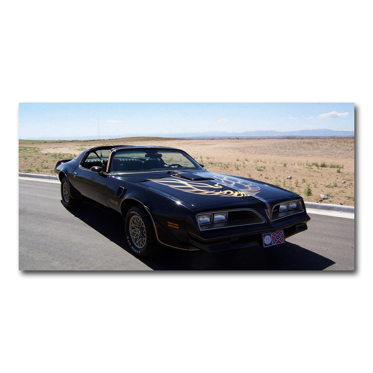 AUTO-MOCKUP WHITE | Smokey Trans Am | 1 Piece | Gallery Wrap Canvas | group=2x1