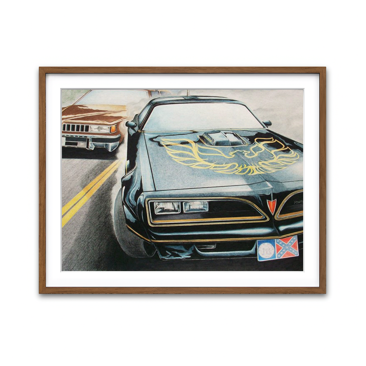 Framed Print 4x3 Walnut