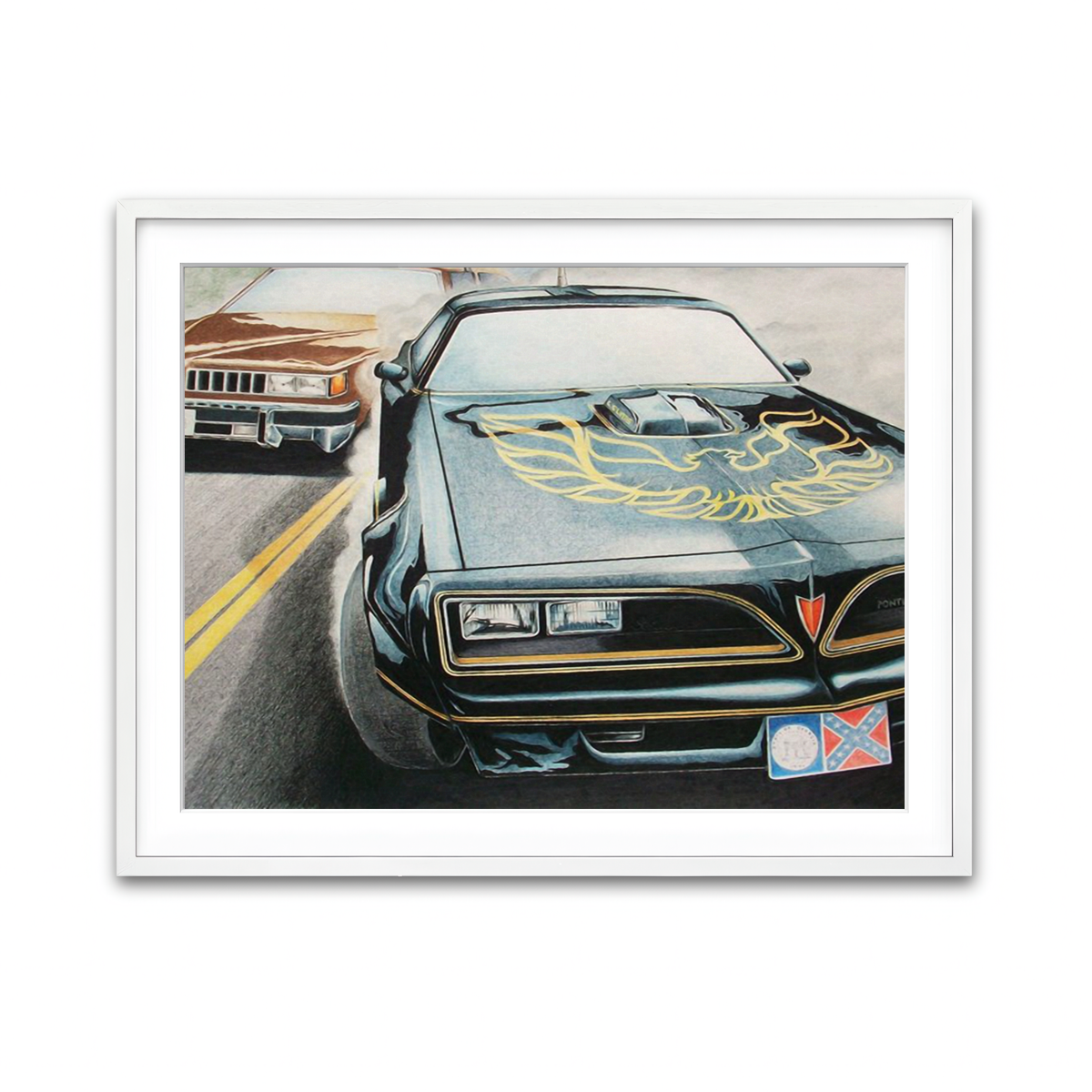 Framed Print 4x3 White