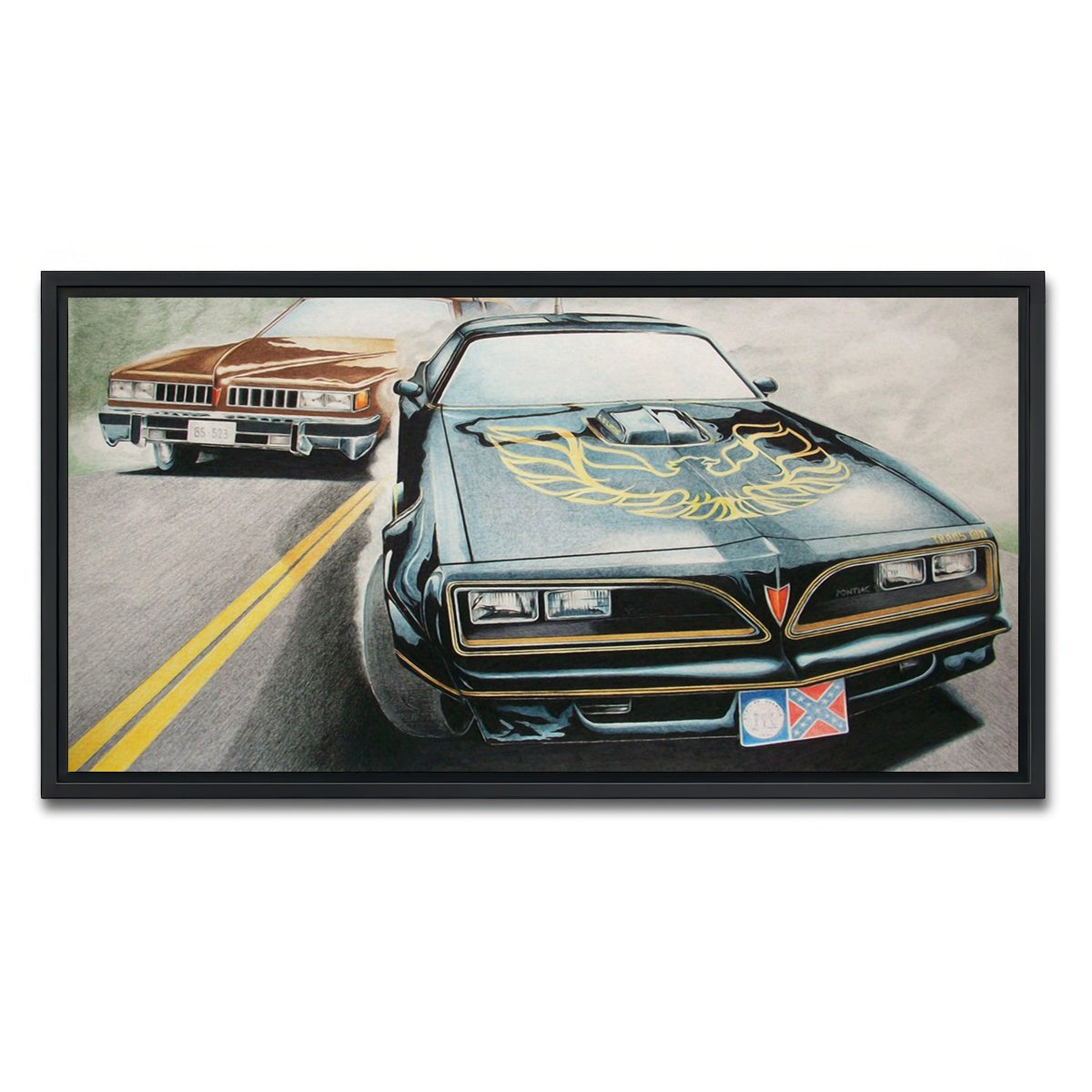AUTO-MOCKUP WHITE | Smokey and the Bandit | 1 Piece | Black Framed Canvas | group=2x1
