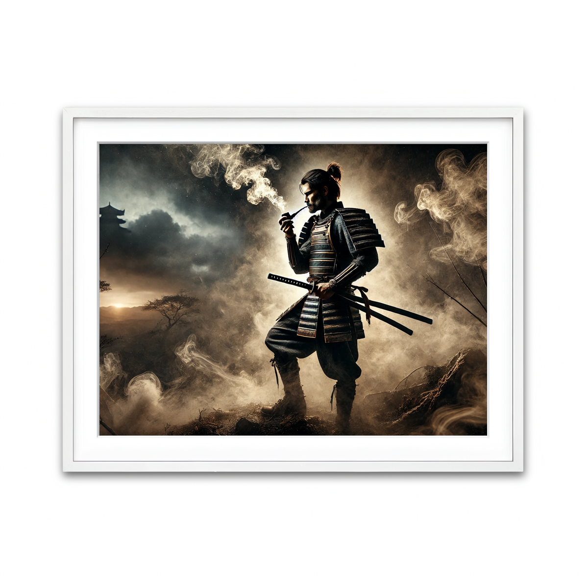 Framed Print 4x3 White