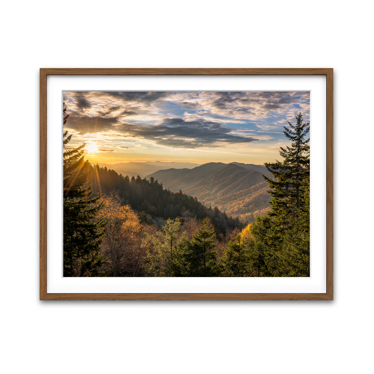 Framed Print 4x3 Walnut
