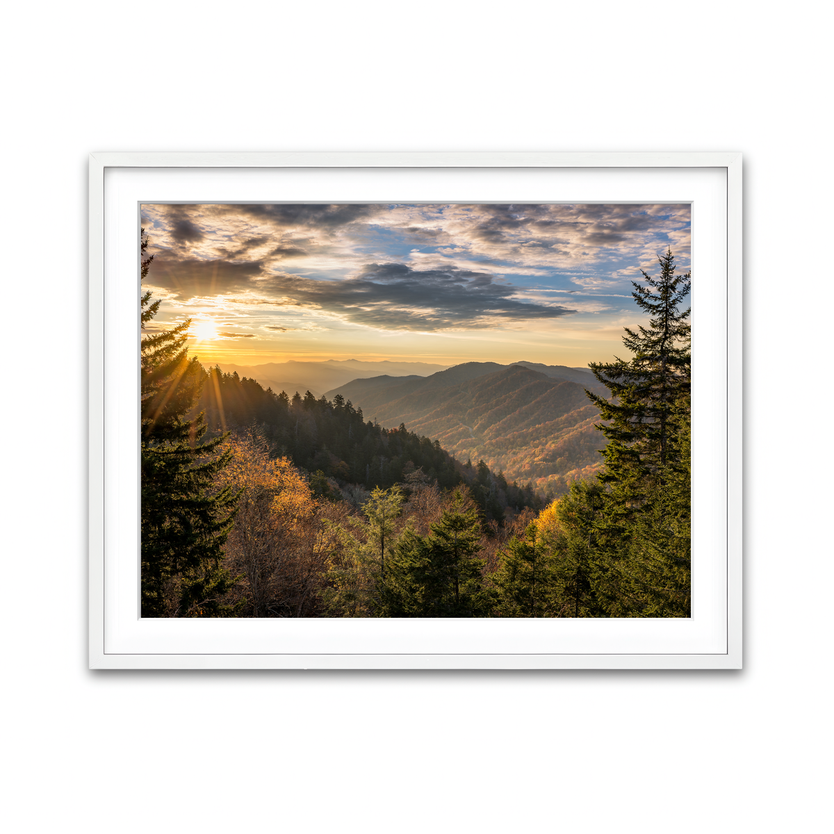 Framed Print 4x3 White