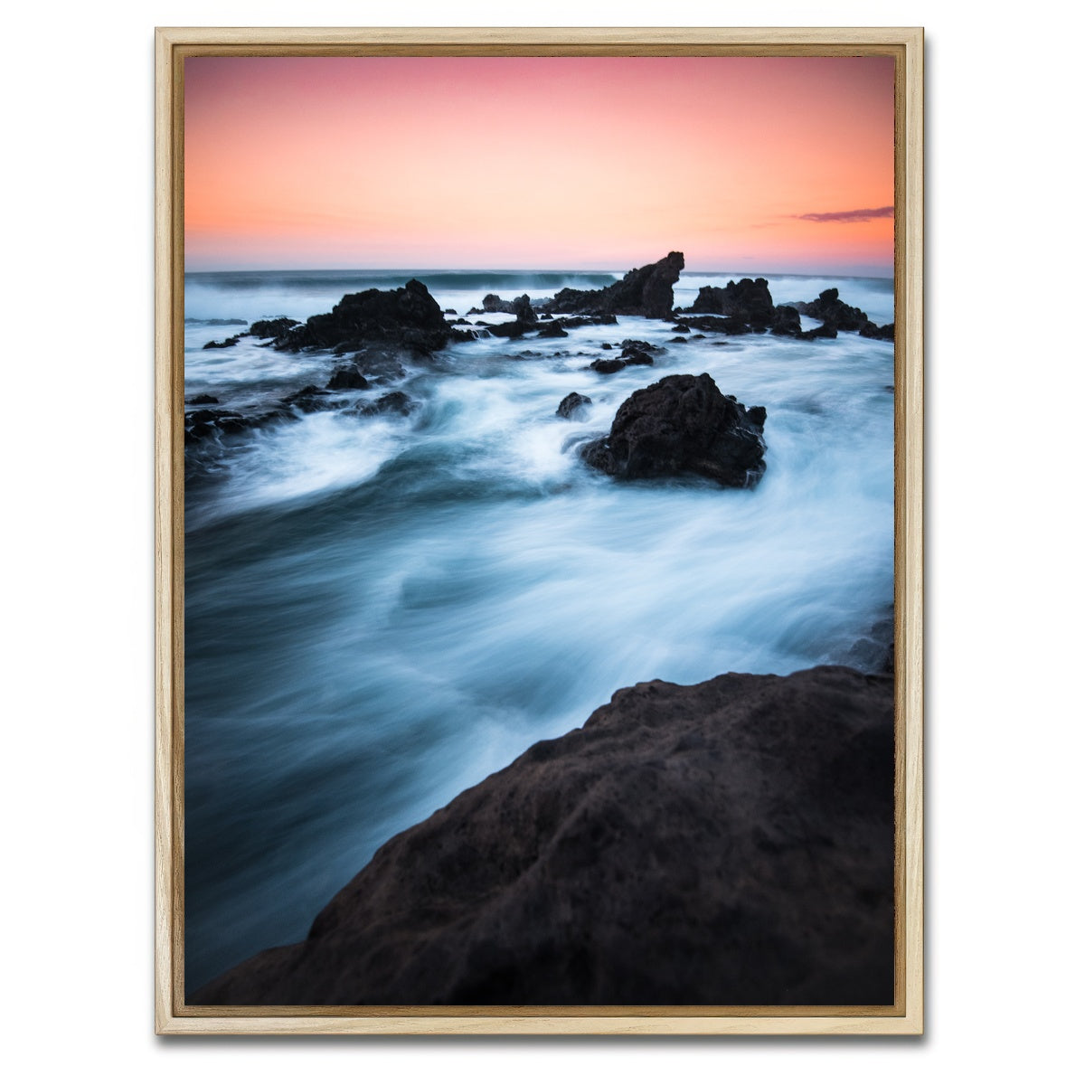 AUTO-MOCKUP WHITE | Smooth Waters | 1 Piece | Natural Framed Canvas | group=3x4