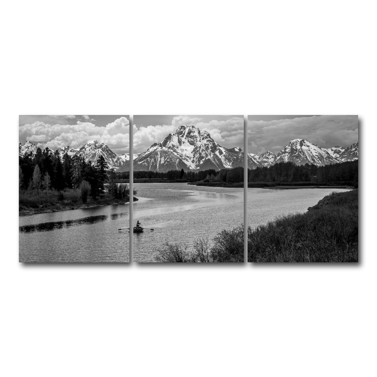 AUTO-MOCKUP WHITE | Snake River in the Grand Teton National Park | 3 Piece | Gallery Wrap Canvas | group=18x24