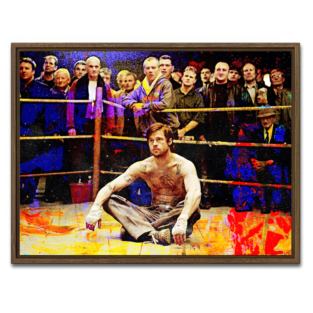 AUTO-MOCKUP WHITE | Snatch - Mickey | 1 Piece | Walnut Framed Canvas | group=4x3