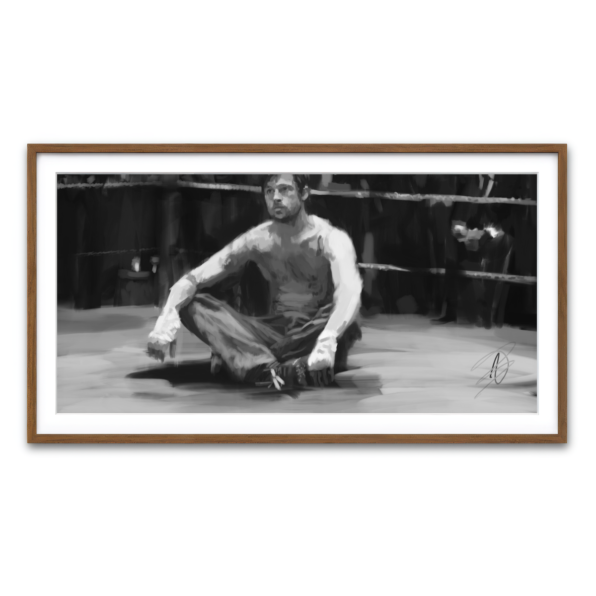 Framed Print 2x1 Walnut