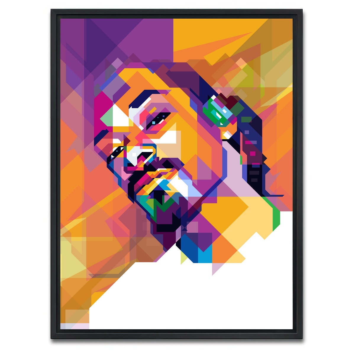 AUTO-MOCKUP WHITE | Snoop Dogg | 1 Piece | Black Framed Canvas | group=3x4