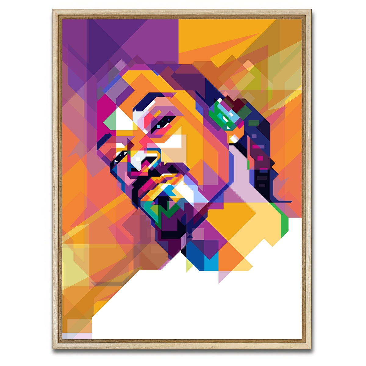 AUTO-MOCKUP WHITE | Snoop Dogg | 1 Piece | Natural Framed Canvas | group=3x4