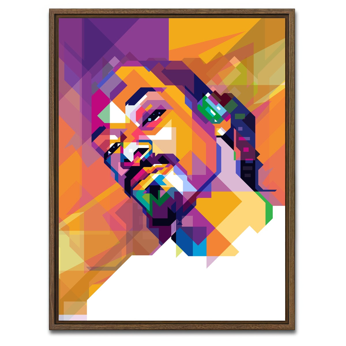 AUTO-MOCKUP WHITE | Snoop Dogg | 1 Piece | Walnut Framed Canvas | group=3x4