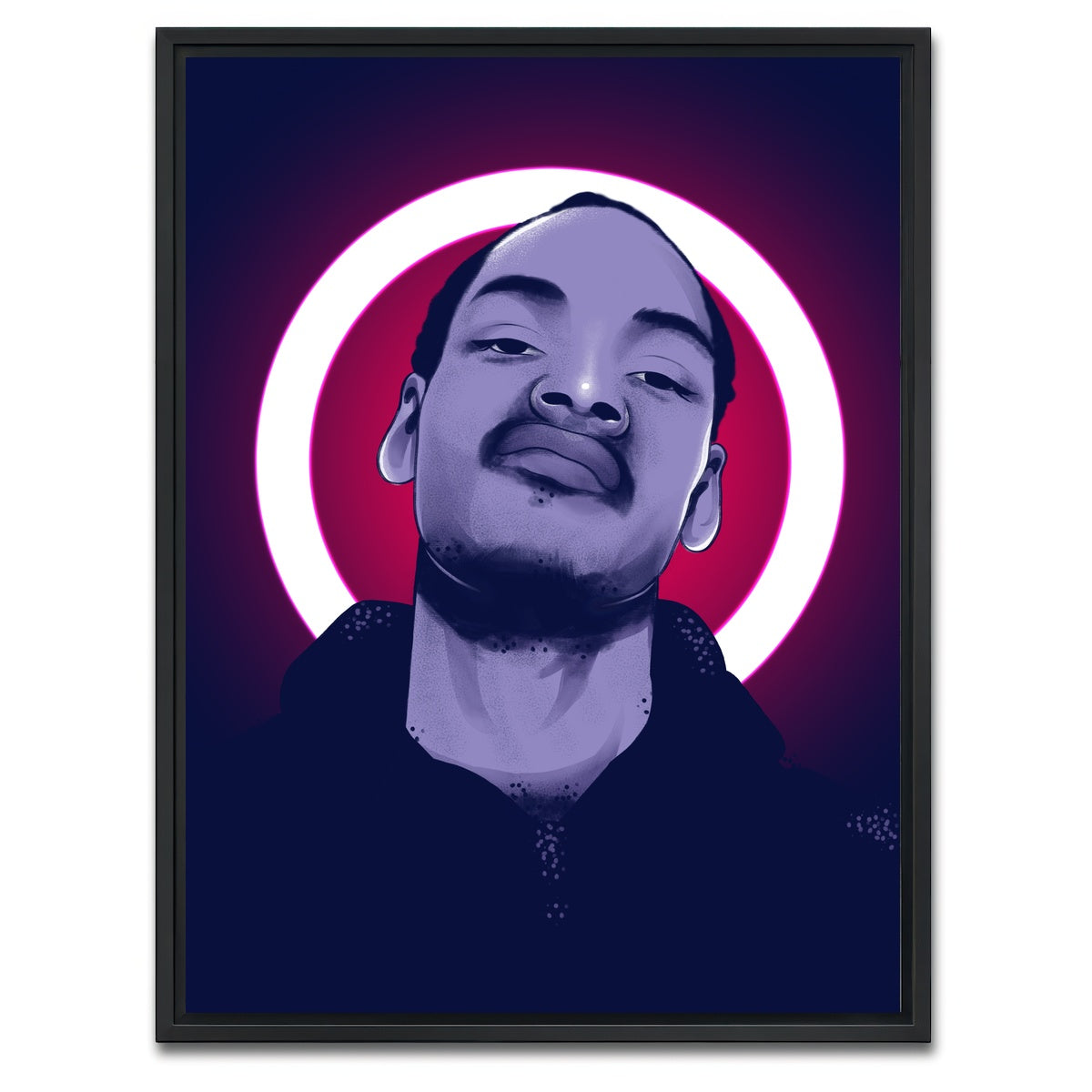 AUTO-MOCKUP WHITE | Snoop Doggy Dogg | 1 Piece | Black Framed Canvas | group=3x4