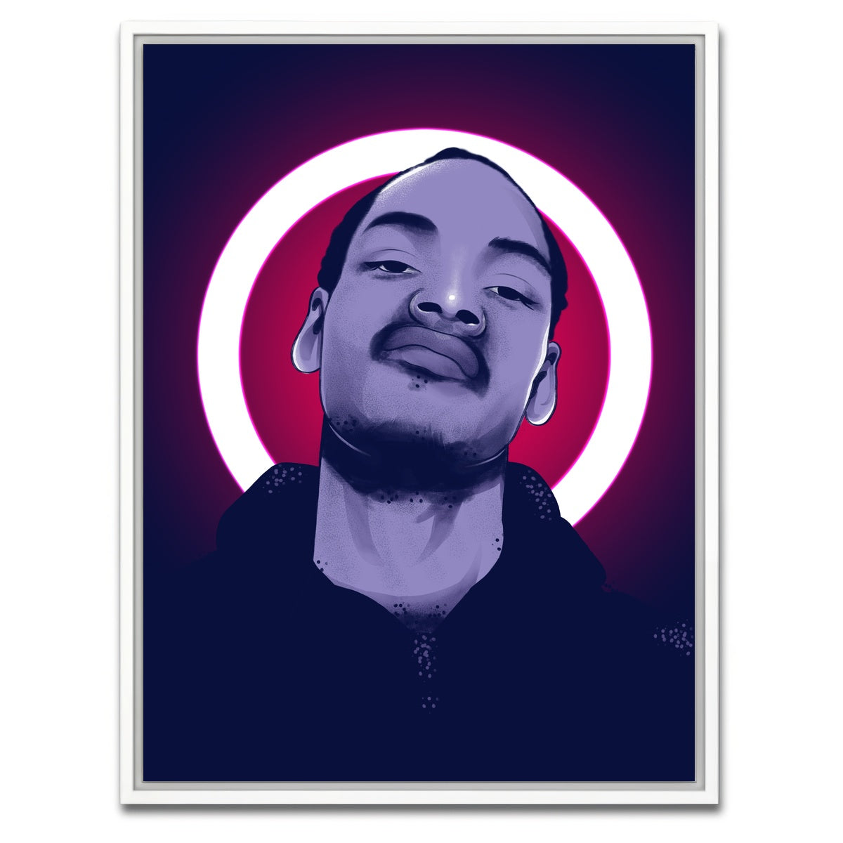 AUTO-MOCKUP WHITE | Snoop Doggy Dogg | 1 Piece | White Framed Canvas | group=3x4