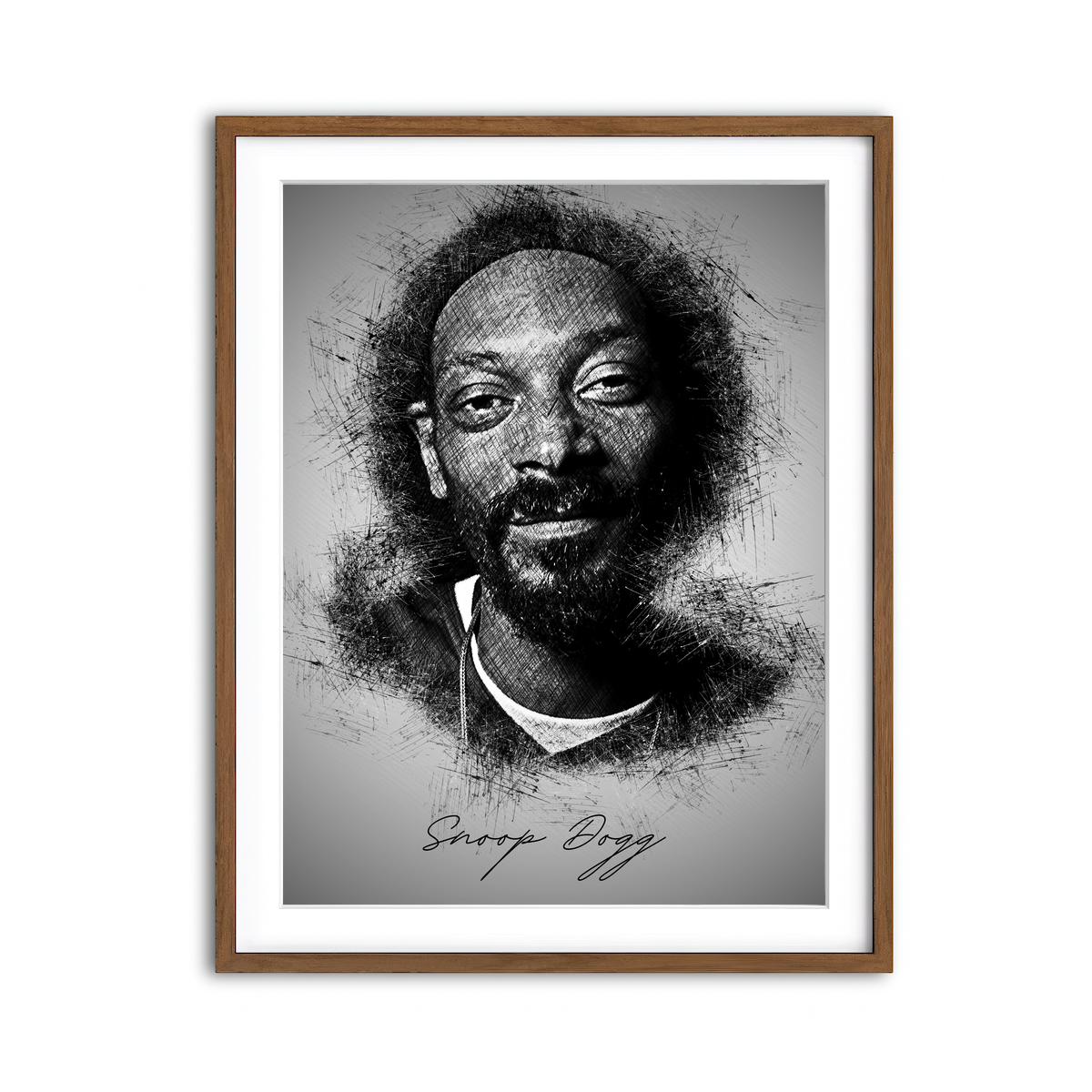 Framed Print 3x4 Walnut