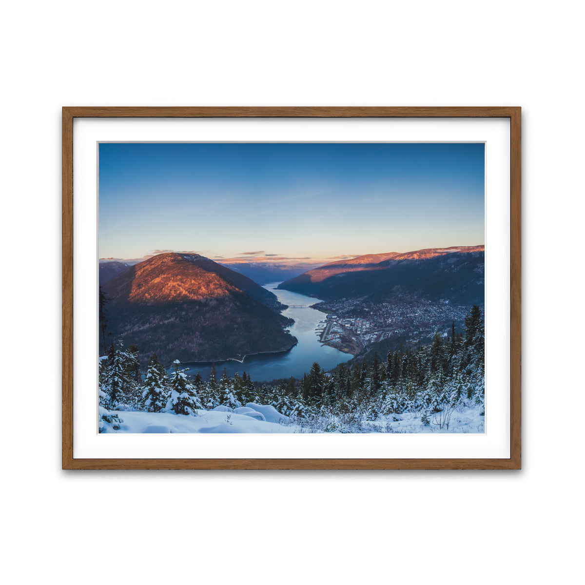 Framed Print 4x3 Walnut