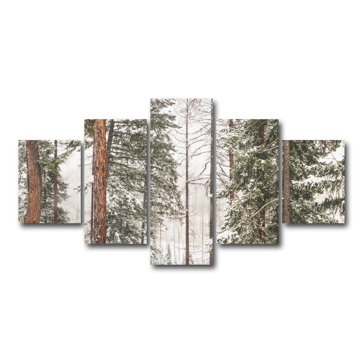 AUTO-MOCKUP WHITE | Snow in Lois Creek | 5 Piece | Gallery Wrap Canvas | group=5_short