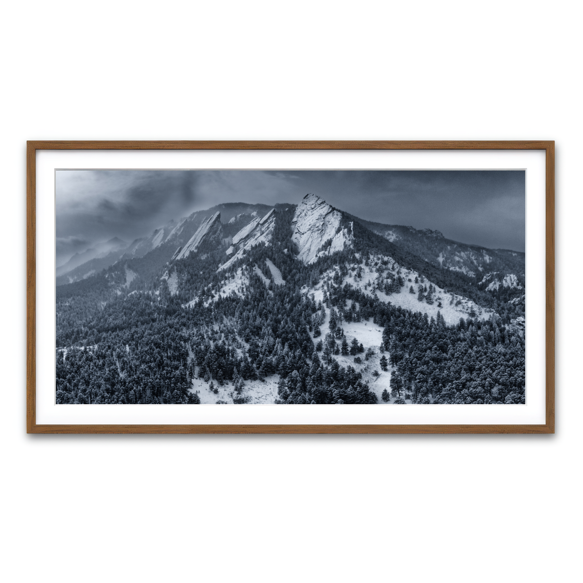 Framed Print 2x1 Walnut