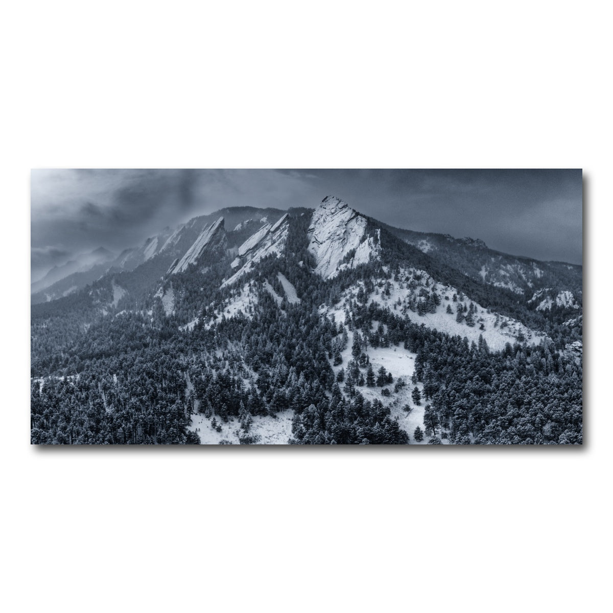 AUTO-MOCKUP WHITE | Snow on the Flatirons | 1 Piece | Gallery Wrap Canvas | group=2x1