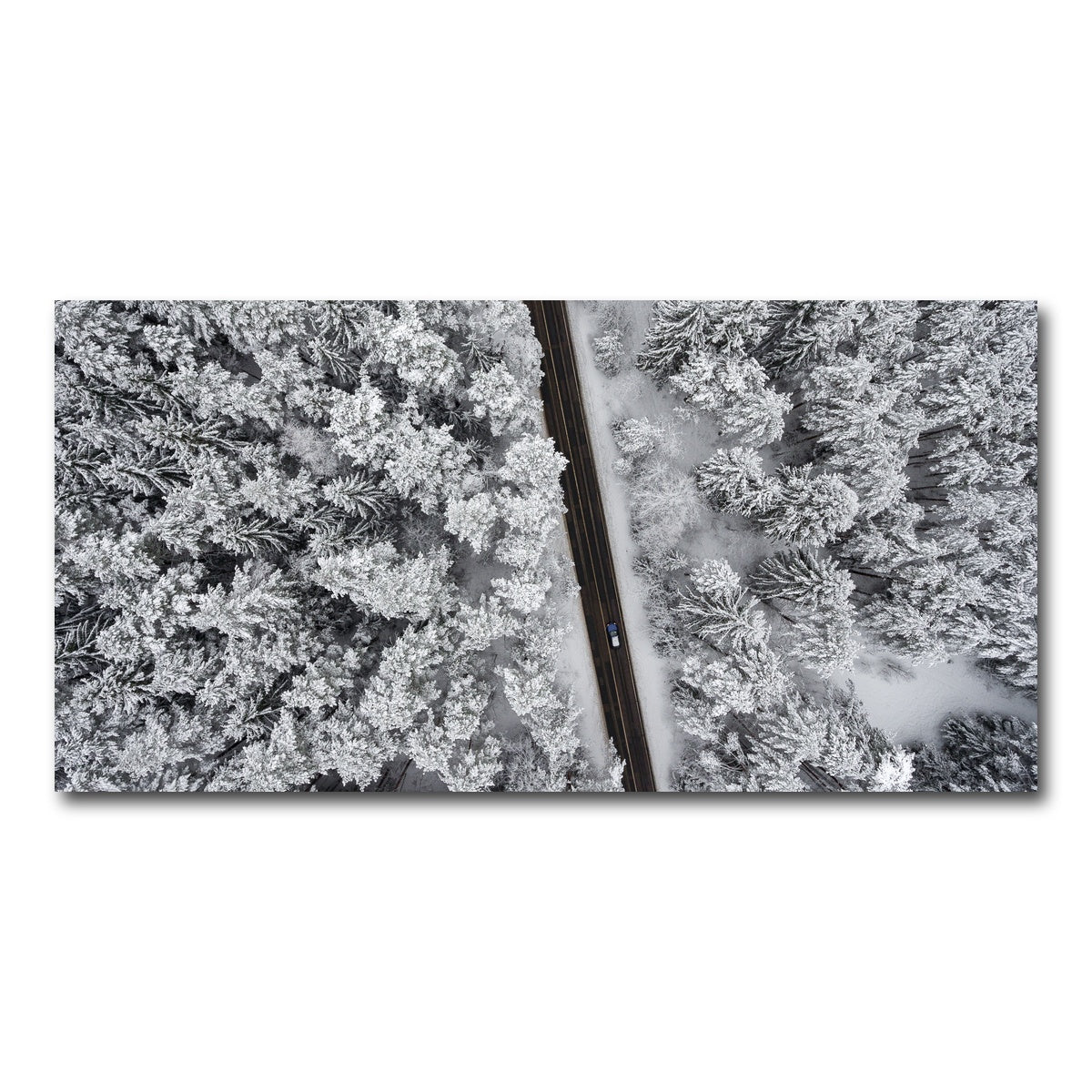 AUTO-MOCKUP WHITE | Snowy Road | 1 Piece | Gallery Wrap Canvas | group=2x1