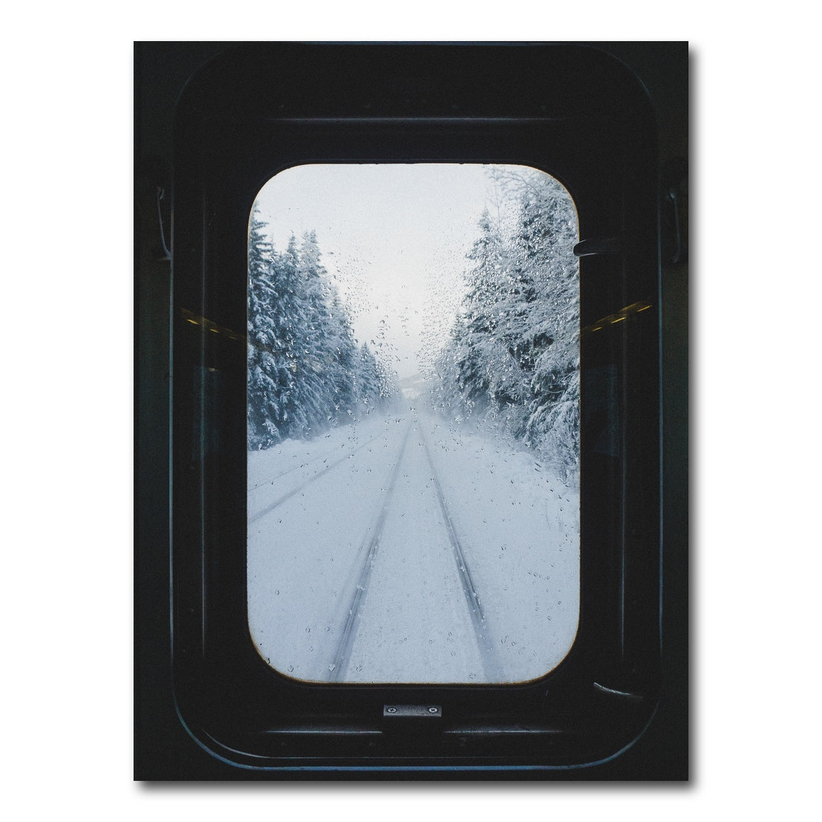 AUTO-MOCKUP WHITE | Snowy Train | 1 Piece | Gallery Wrap Canvas | group=3x4