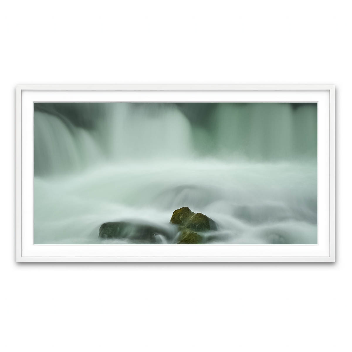 Framed Print 2x1 White