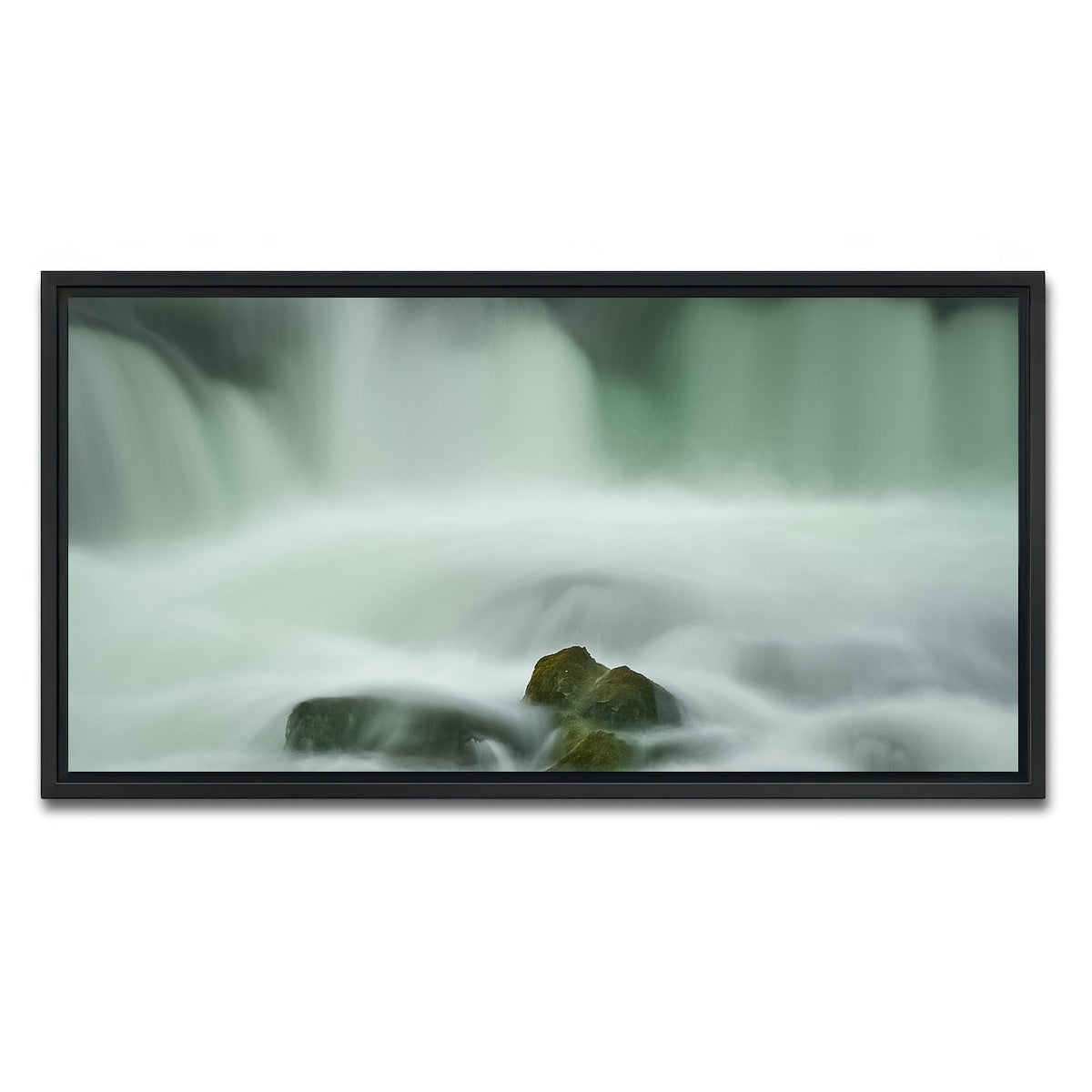 AUTO-MOCKUP WHITE | Soft Falls | 1 Piece | Black Framed Canvas | group=2x1