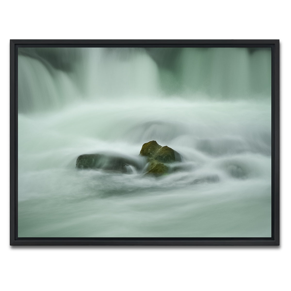 AUTO-MOCKUP WHITE | Soft Falls | 1 Piece | Black Framed Canvas | group=4x3