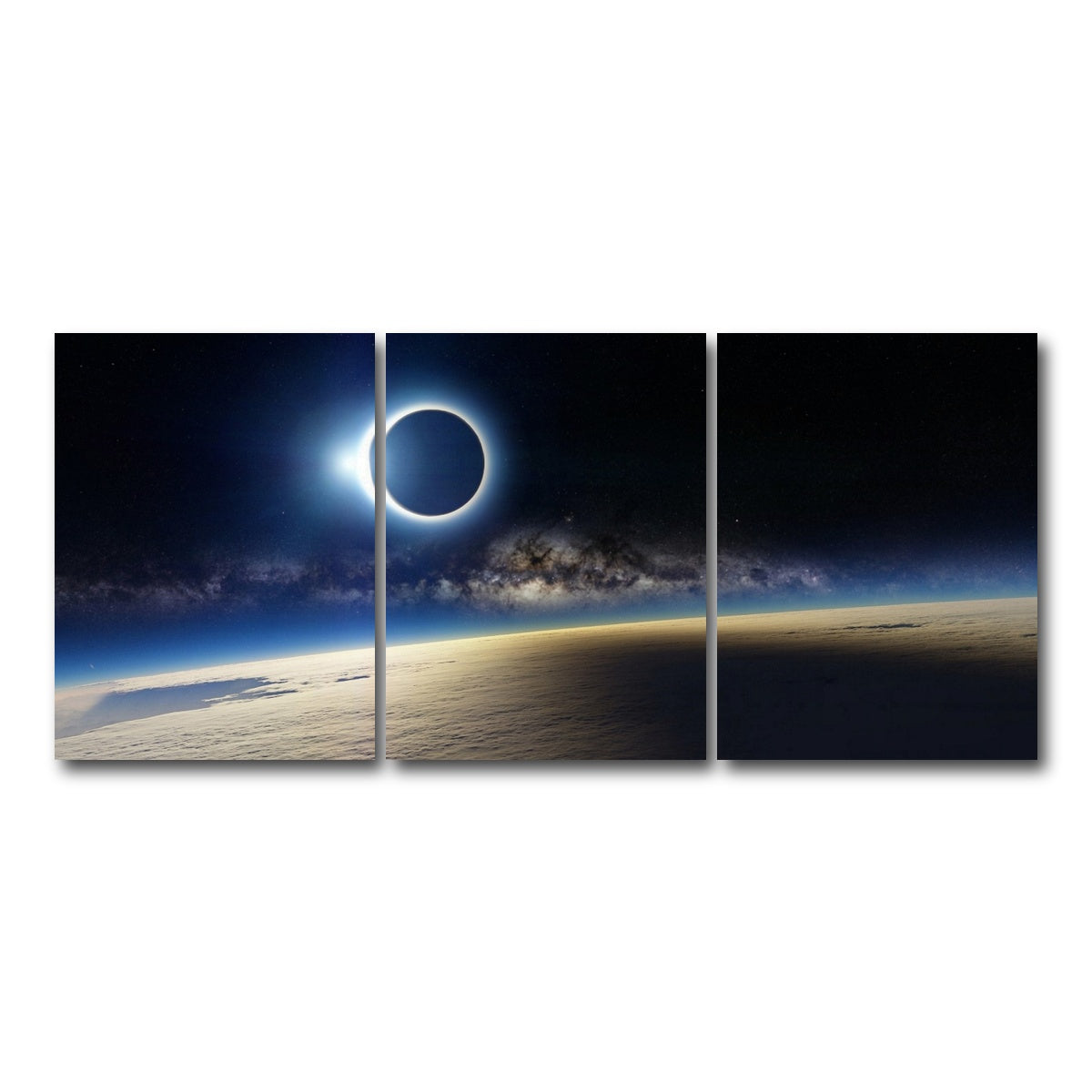AUTO-MOCKUP WHITE | Solar Eclipse | 3 Piece | Gallery Wrap Canvas | group=18x24
