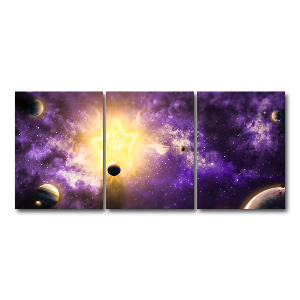 AUTO-MOCKUP WHITE | Solar System | 3 Piece | Gallery Wrap Canvas | group=18x24