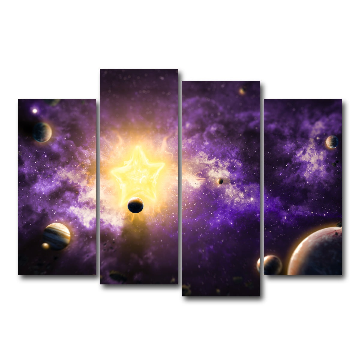 AUTO-MOCKUP WHITE | Solar System | 4 Piece | Gallery Wrap Canvas | group=4_normal
