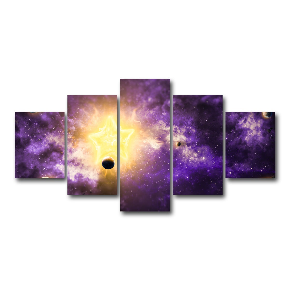 AUTO-MOCKUP WHITE | Solar System | 5 Piece | Gallery Wrap Canvas | group=5_short