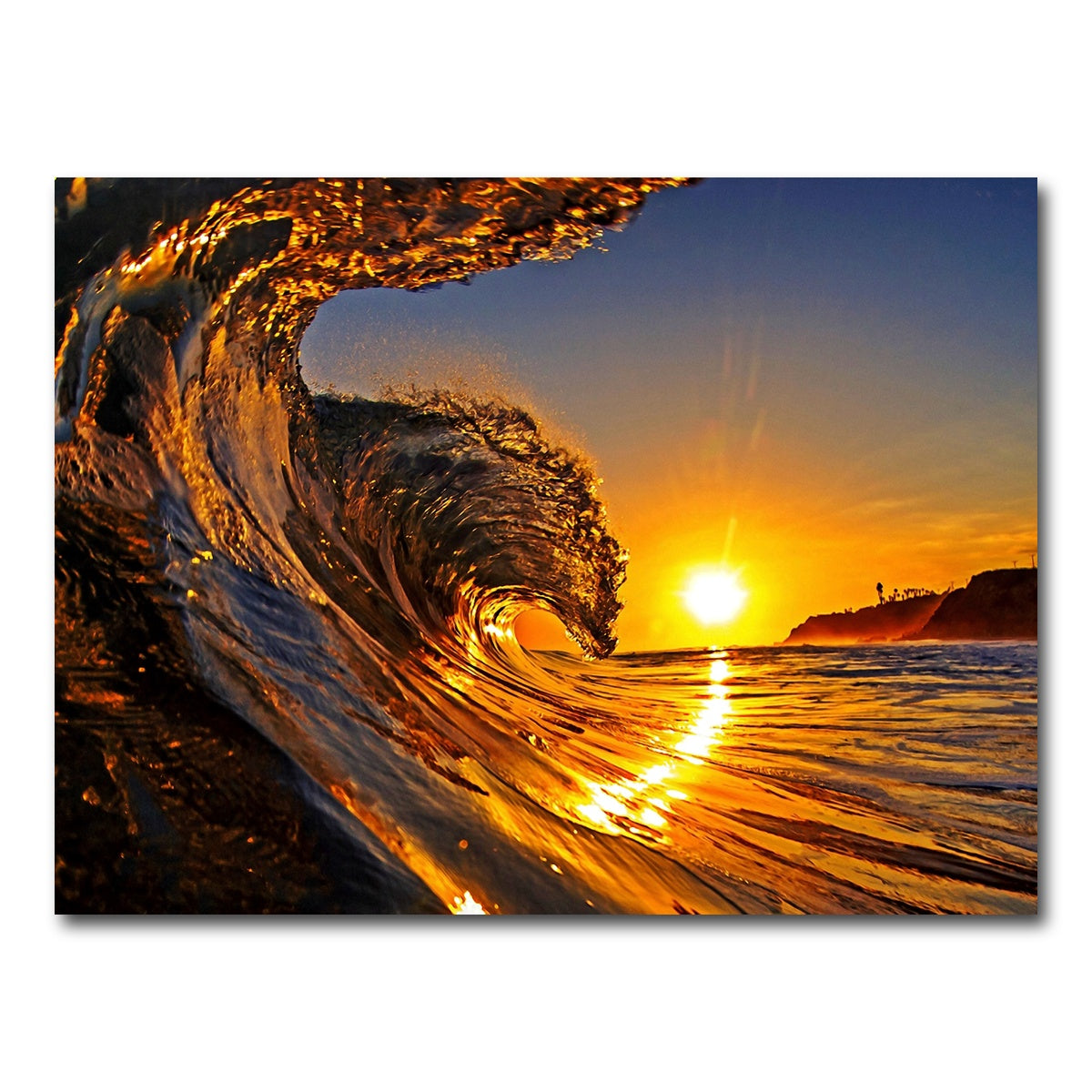 AUTO-MOCKUP WHITE | Solar Waves | 1 Piece | Gallery Wrap Canvas | group=4x3