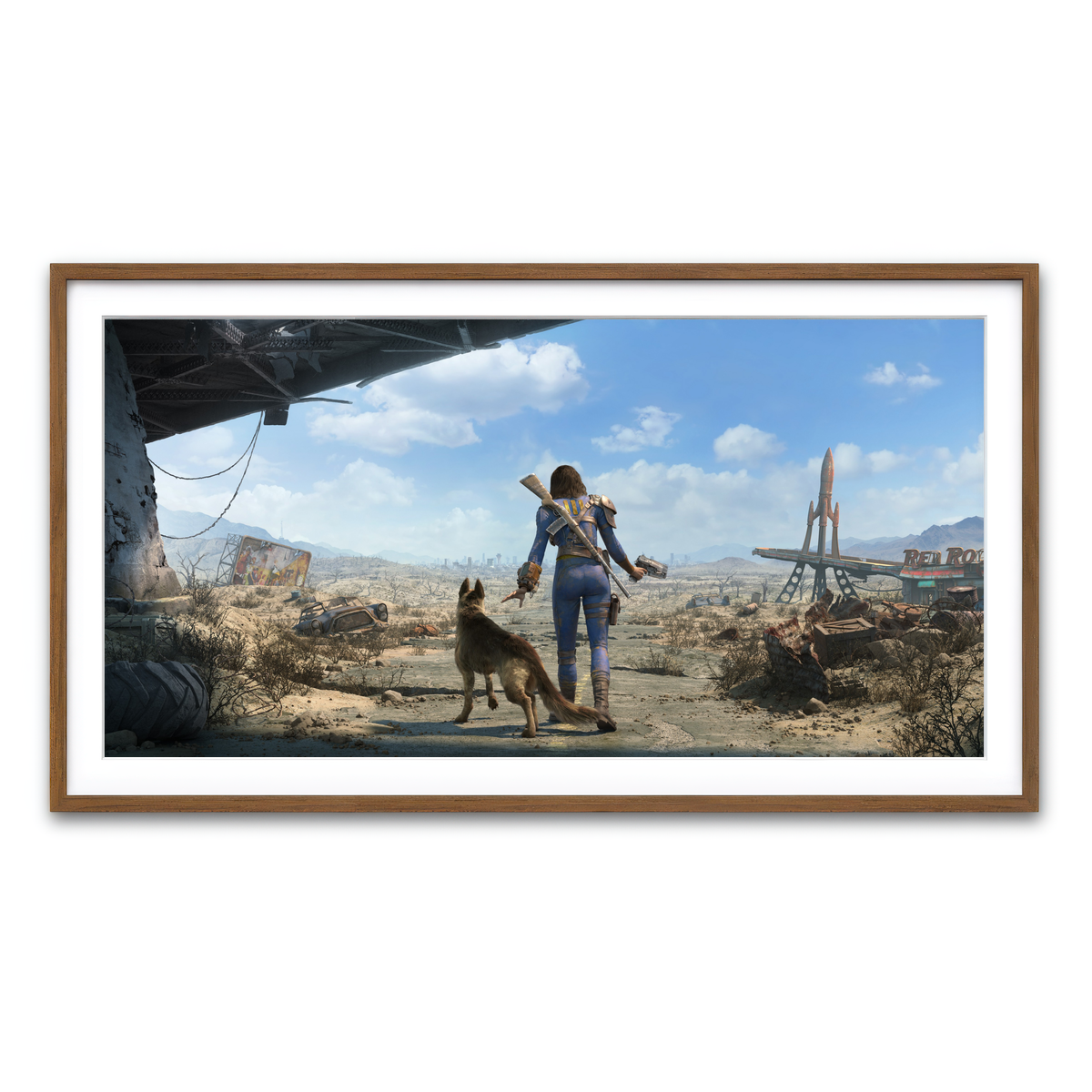 Framed Print 2x1 Walnut