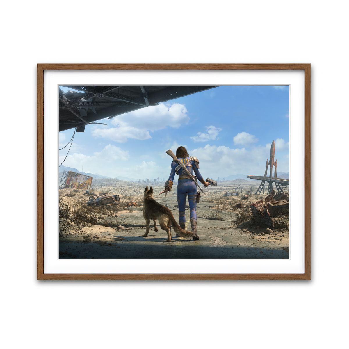 Framed Print 4x3 Walnut