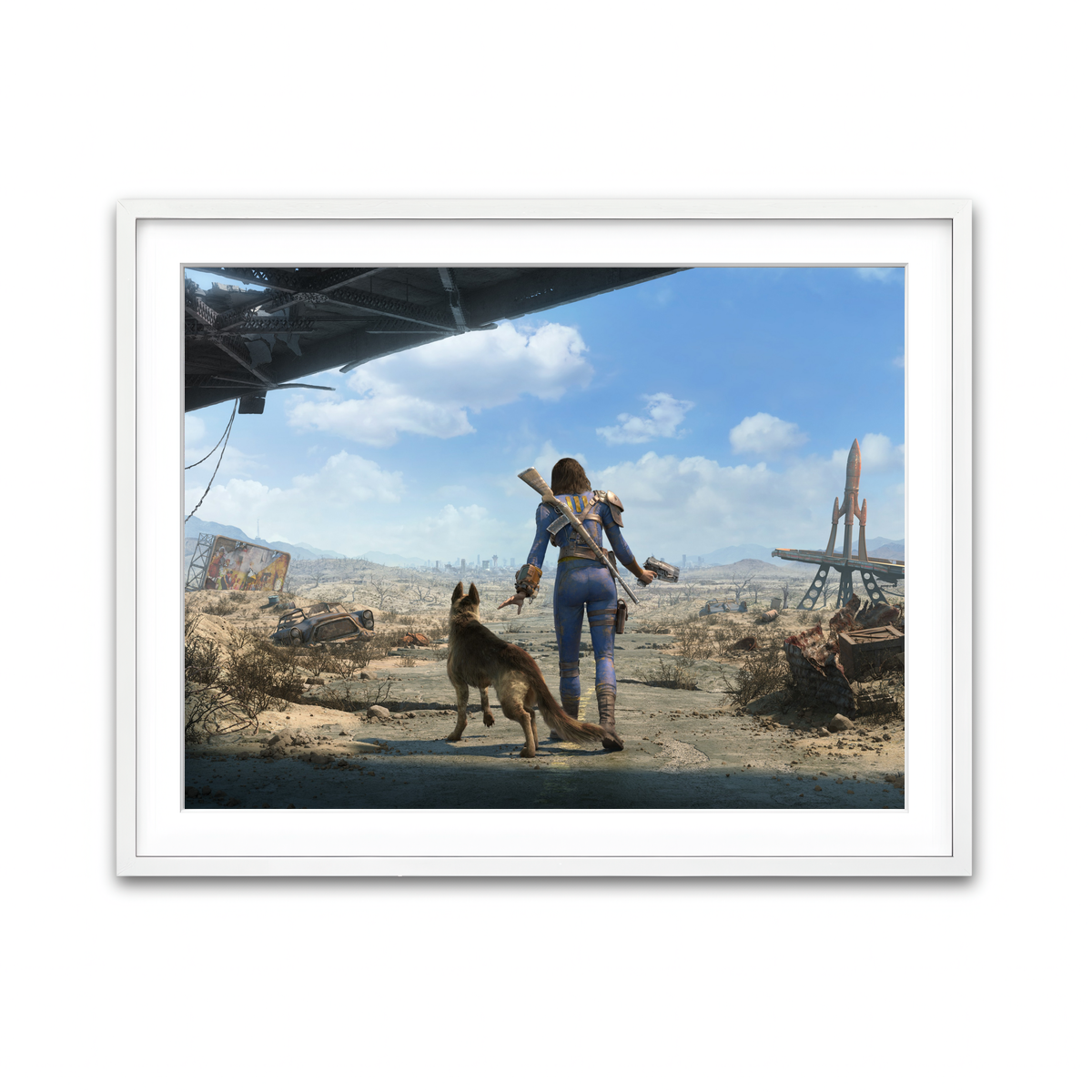 Framed Print 4x3 White