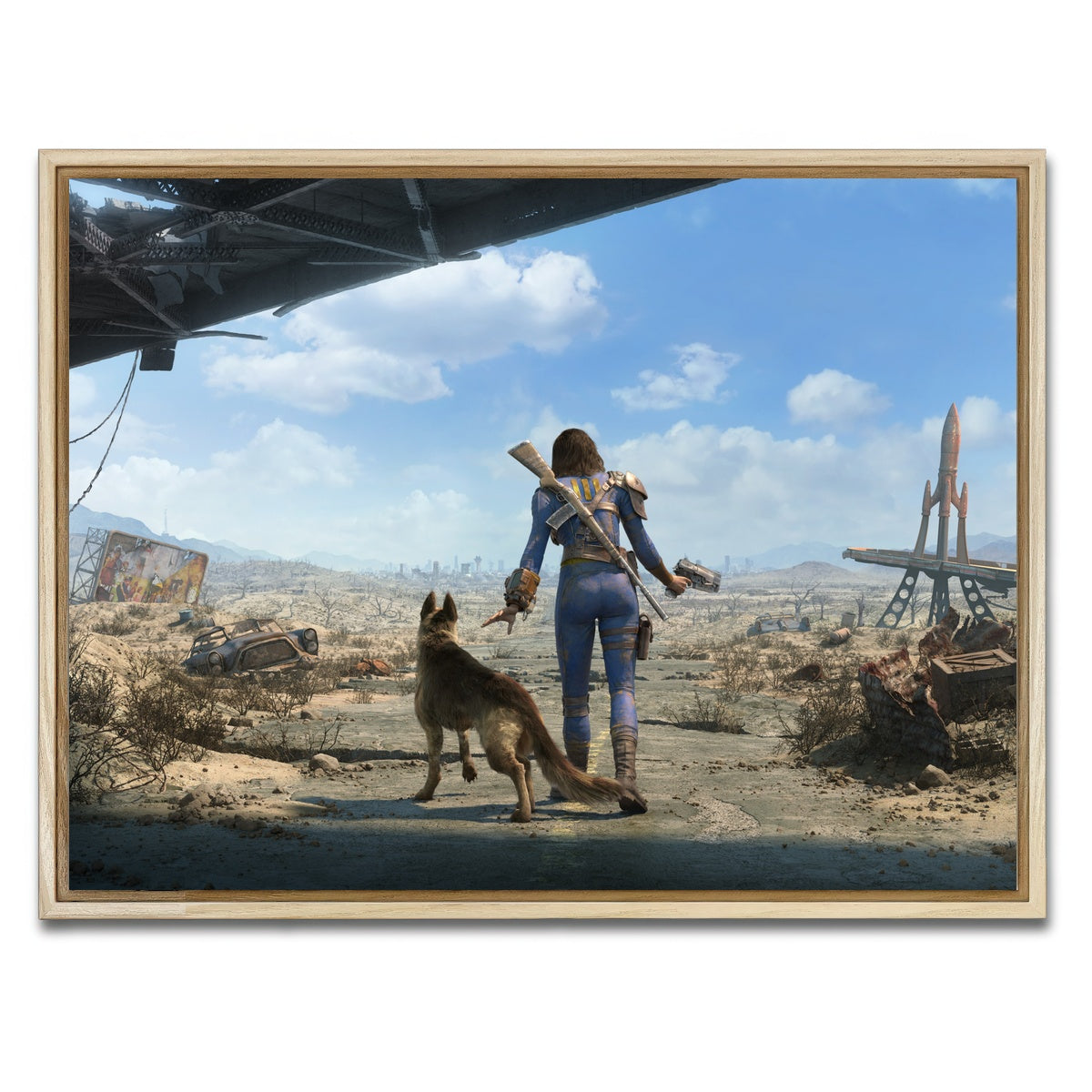 AUTO-MOCKUP WHITE | Sole Survivor Fallout | 1 Piece | Natural Framed Canvas | group=4x3