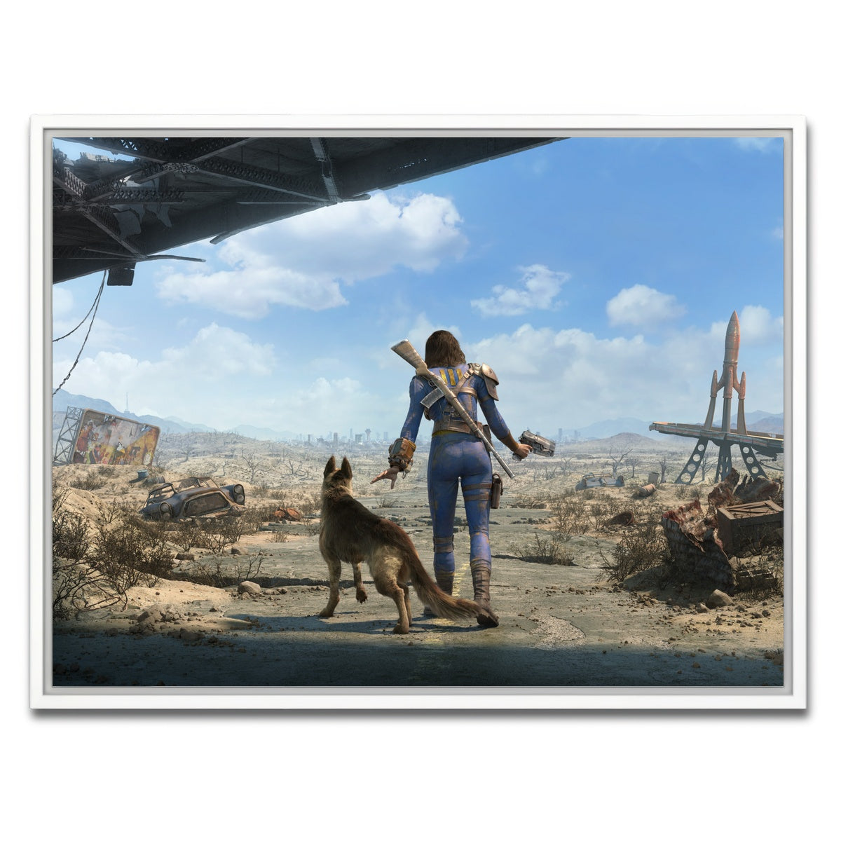 AUTO-MOCKUP WHITE | Sole Survivor Fallout | 1 Piece | White Framed Canvas | group=4x3