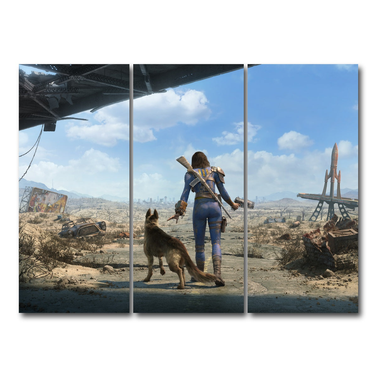 AUTO-MOCKUP WHITE | Sole Survivor Fallout | 3 Piece | Gallery Wrap Canvas | group=8x18