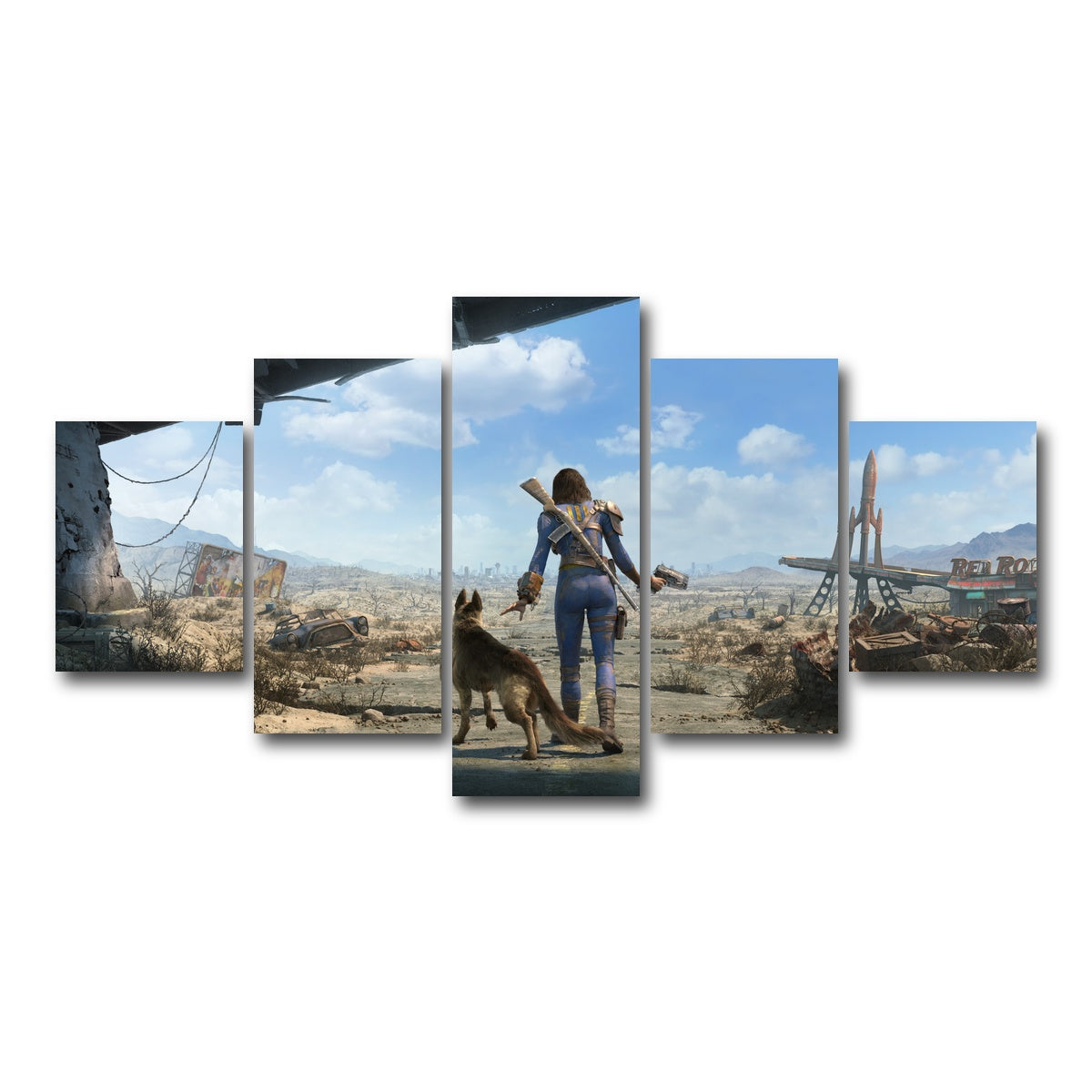 AUTO-MOCKUP WHITE | Sole Survivor Fallout | 5 Piece | Gallery Wrap Canvas | group=5_short