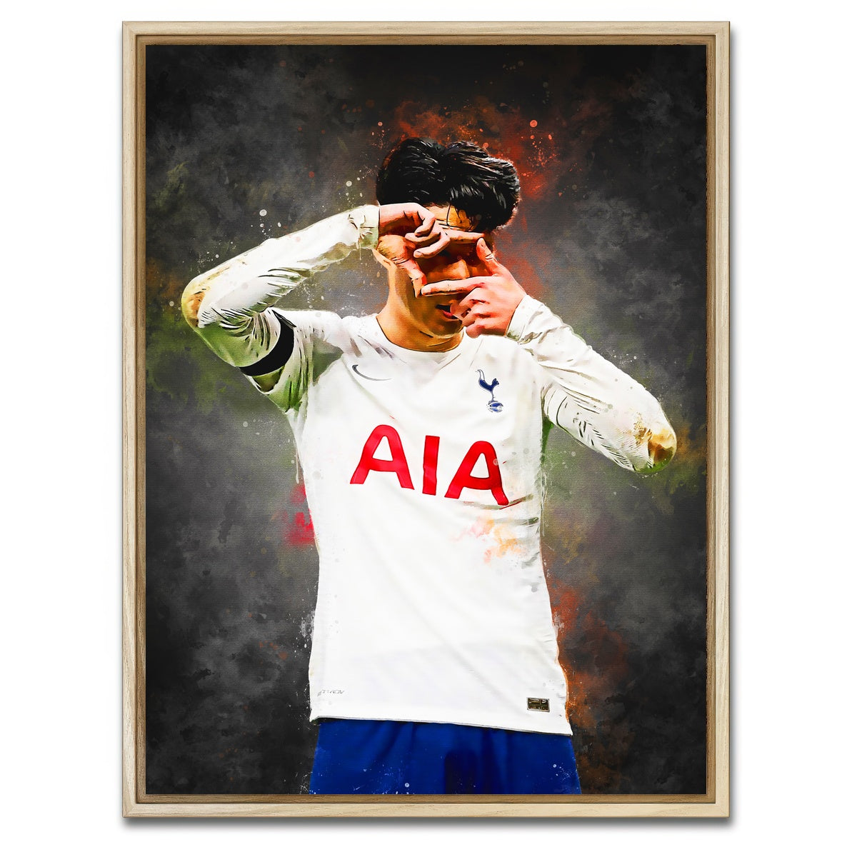 AUTO-MOCKUP WHITE | Son Heung-min | 1 Piece | Natural Framed Canvas | group=3x4