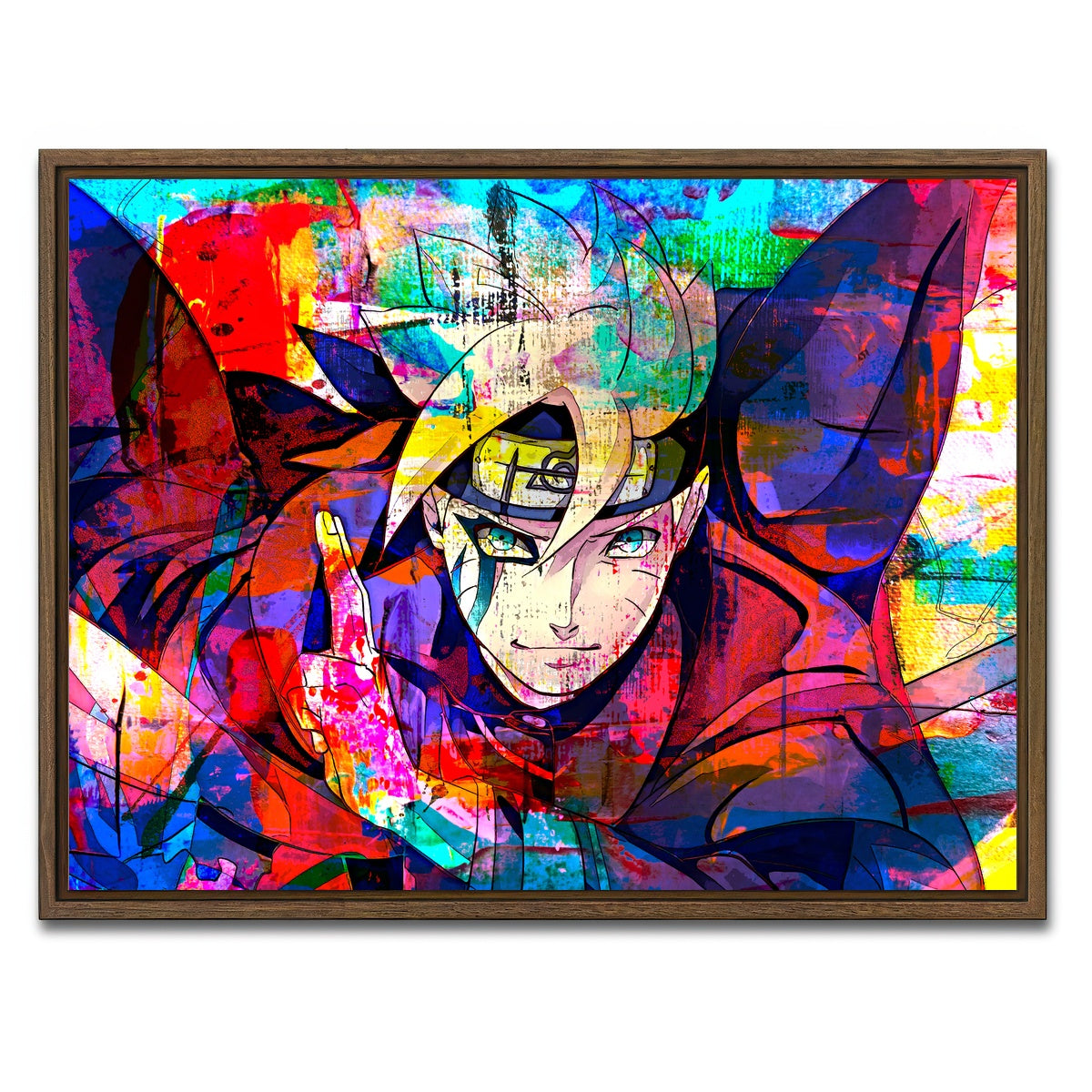 AUTO-MOCKUP WHITE | Son Of Hokage | 1 Piece | Walnut Framed Canvas | group=4x3