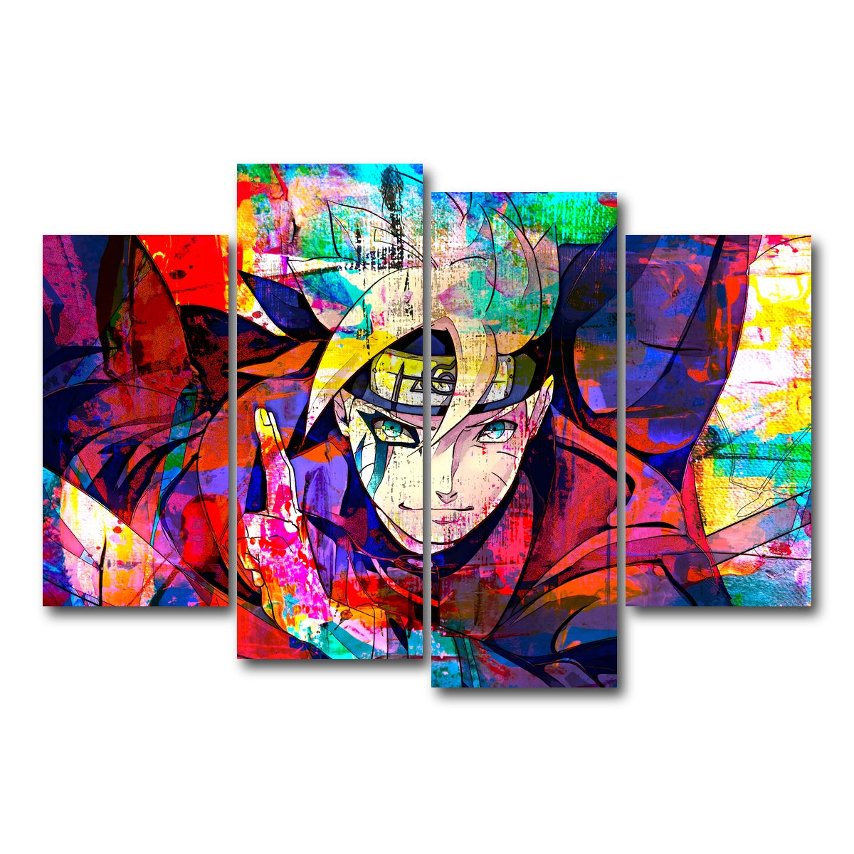 AUTO-MOCKUP WHITE | Son Of Hokage | 4 Piece | Gallery Wrap Canvas | group=4_short