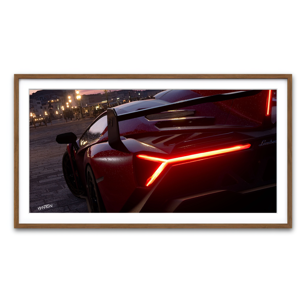 Framed Print 2x1 Walnut